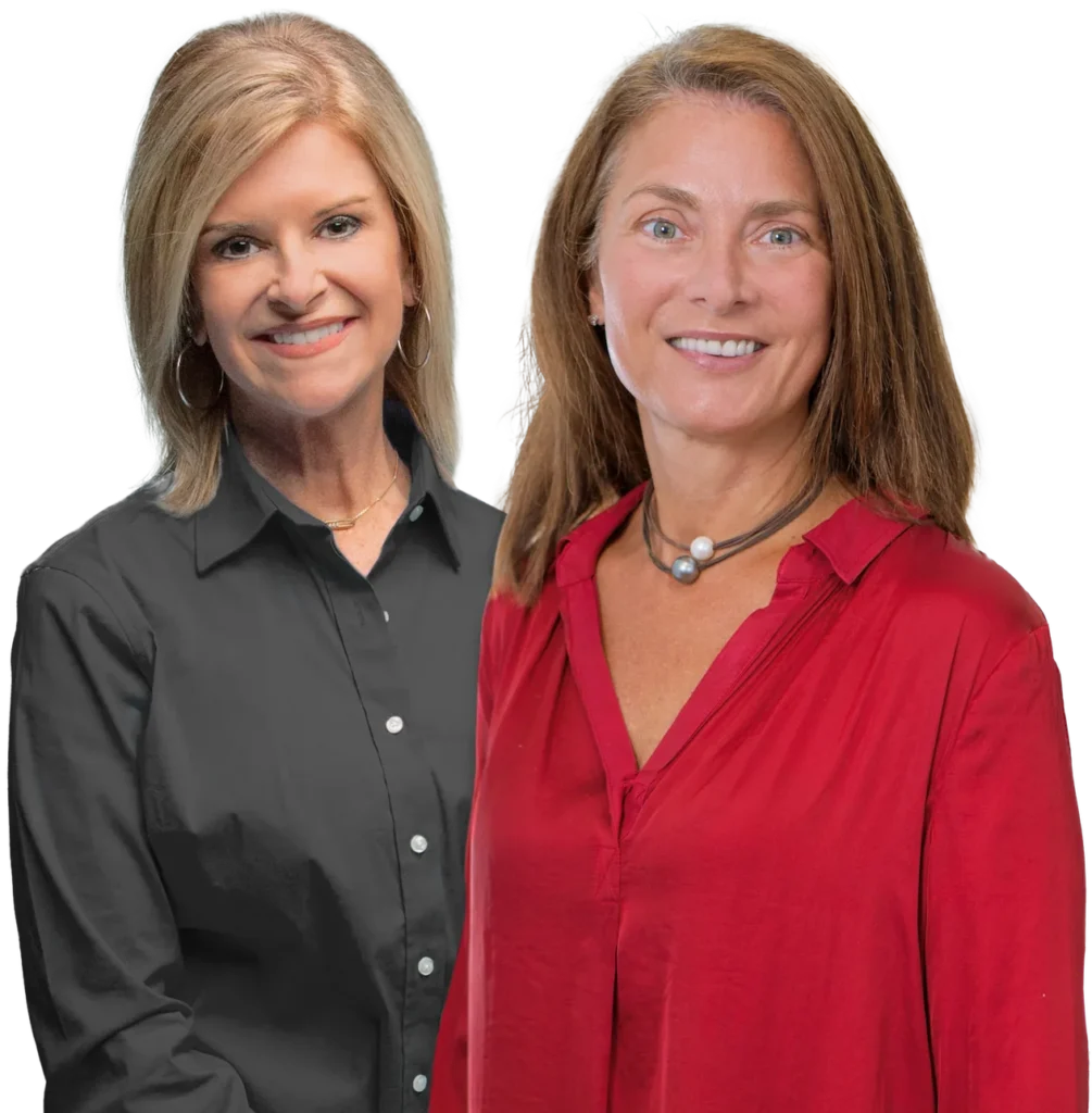 Lori Esarey and Kelly Engelmann recording the Enhanced Wellness Living Podcast